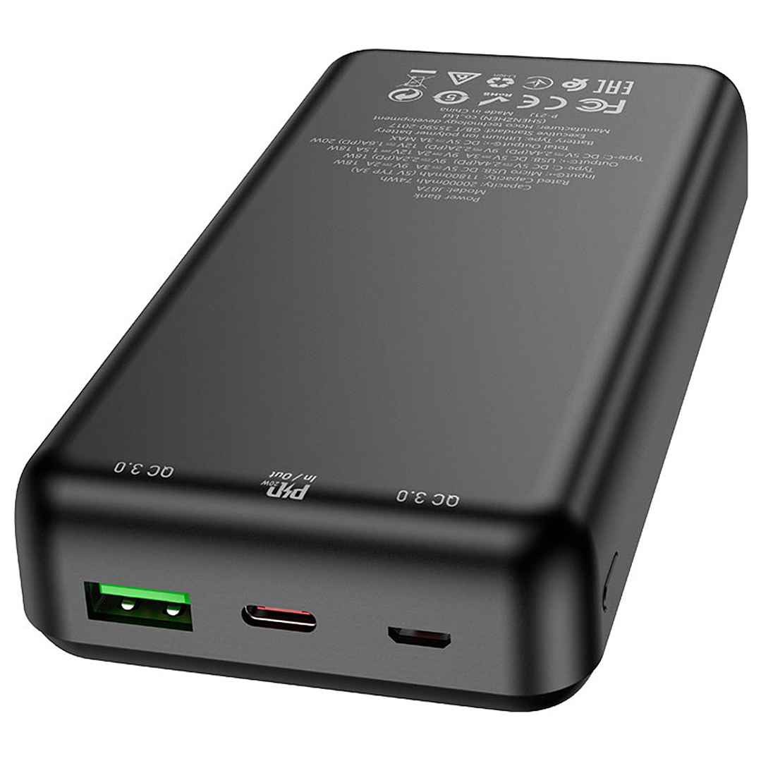 Powerbank Hoco J87A Tacker 20000mAh PD20W+QC3 Negro 4