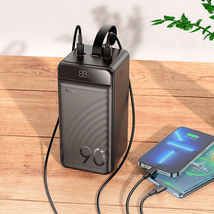 Powerbank Hoco J123D Element 22.5W+PD20W 90000mAh, Negro 5