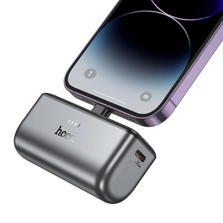 Powerbank Hoco Q31 Ingenious PD20W Lightning 5000mAh Gris 3