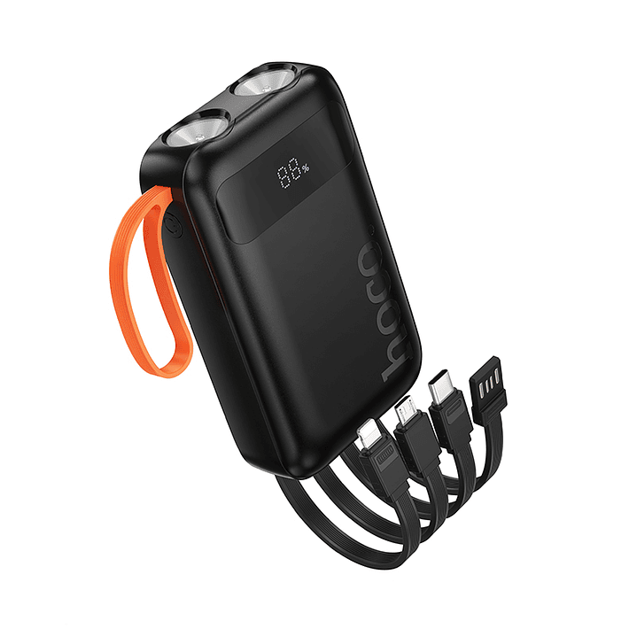Powerbank Hoco J151 Spirit 4 cables 10000mAh negro 1