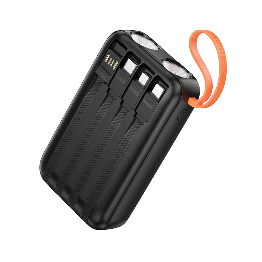 Powerbank Hoco J151 Spirit 4 cables 10000mAh negro 4
