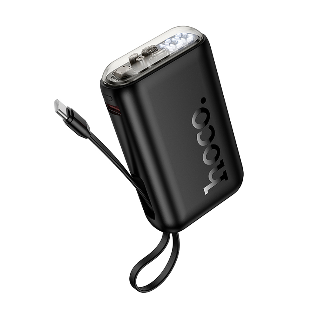 Powerbank Hoco J157 Leader 22.5W+PD20W Cable C 10000mAh Negro 1