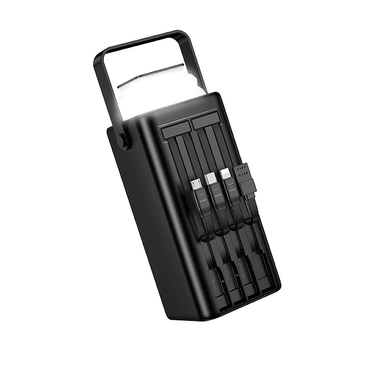 Powerbank Borofone BJ65A High 22.5W+PD20W+4 cables 50000mAh negro 5