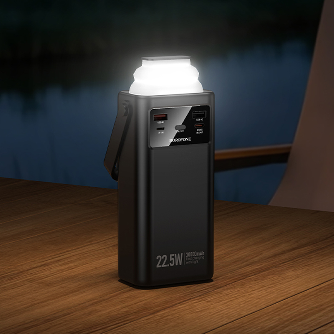 Powerbank Borofone BJ65 High 22.5W+PD20W+4 cables 30000mAh negro 6
