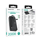Powerbank Borofone BJ57A 20,000mAh Graceful 22.5W+PD20W con Cables Negro - Miniatura 2
