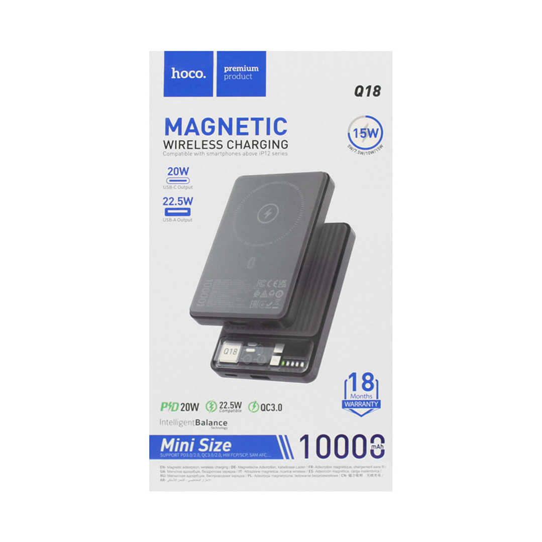 Cargador Portatil Hoco Q18 Tourer 22.5W Powerbank 10.000mAh 2