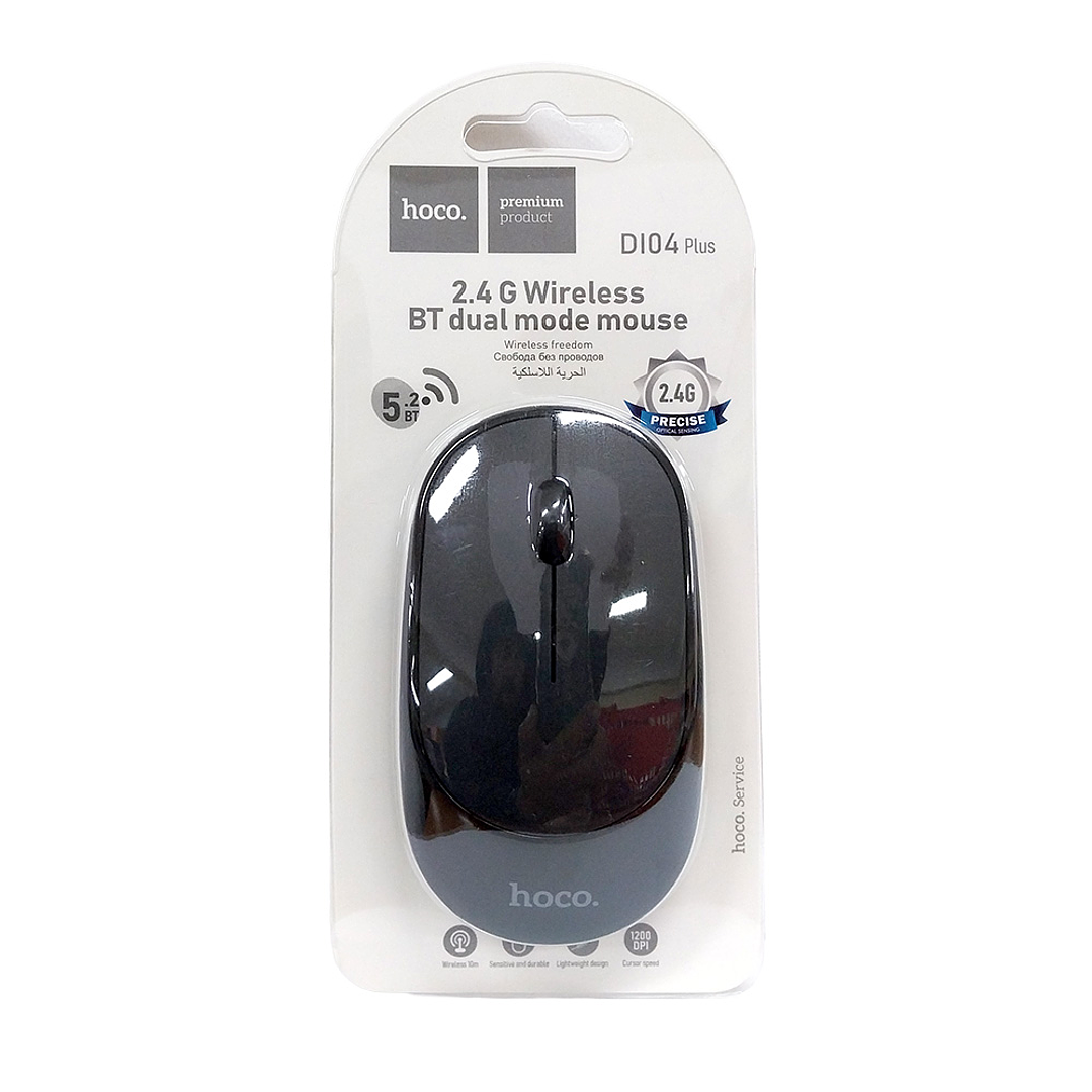 Mouse Inalambrico Hoco DI04 Plus 2.4G Negro 2