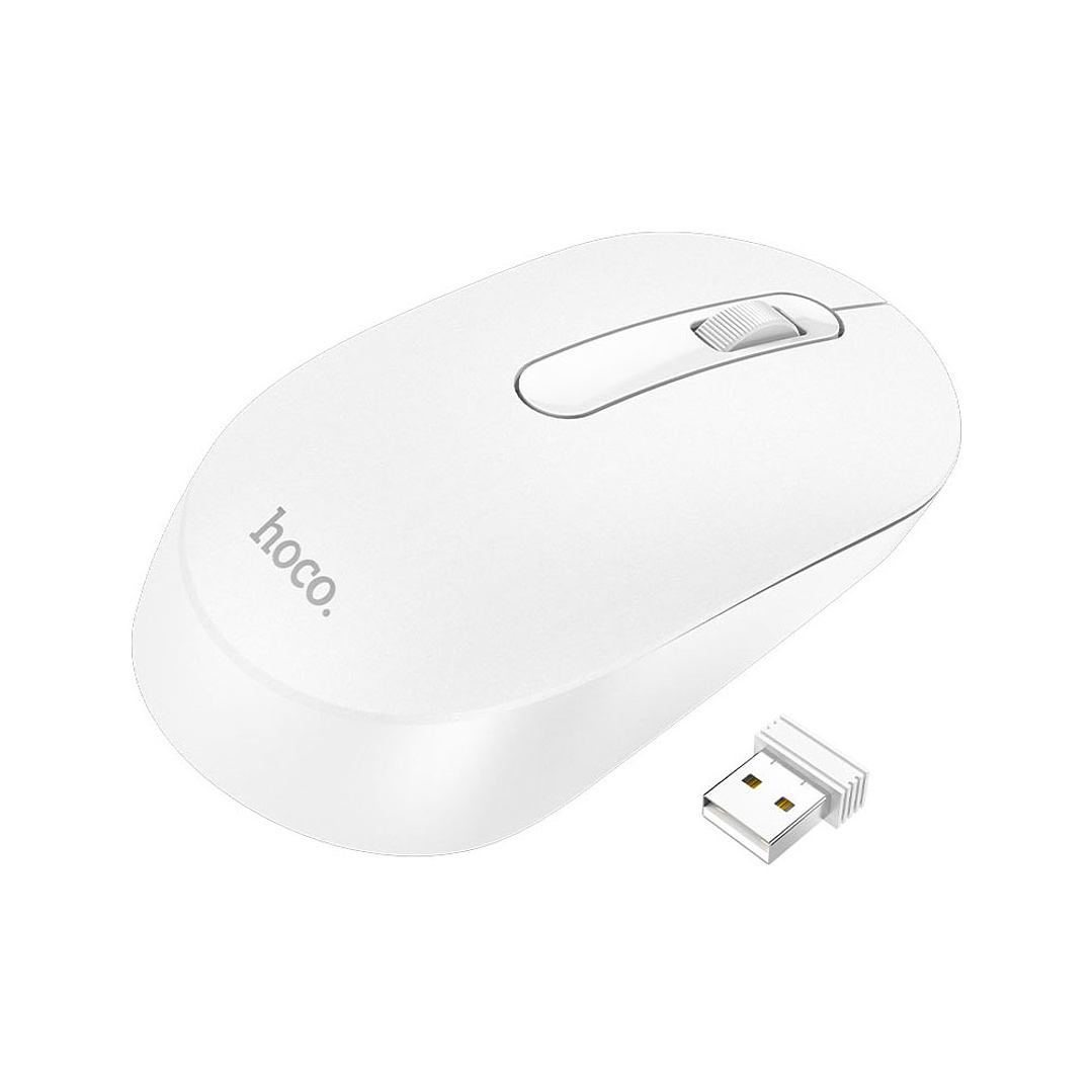 Mouse Hoco Gm14 Platinum Inalambrico 2.4Ghz Blanco 1