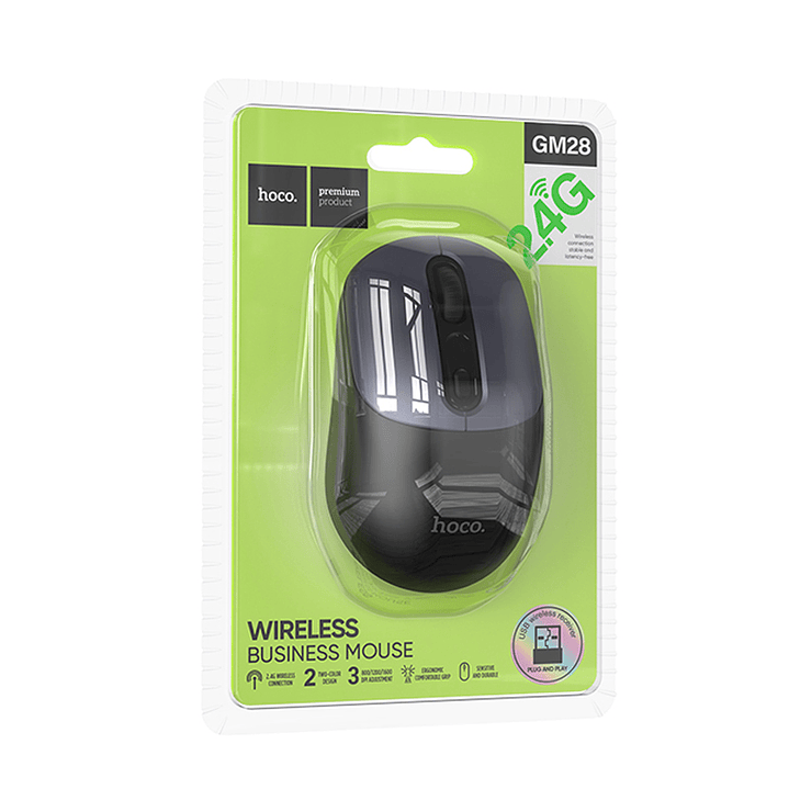 Mouse Hoco GM28 2.4G Negro 2