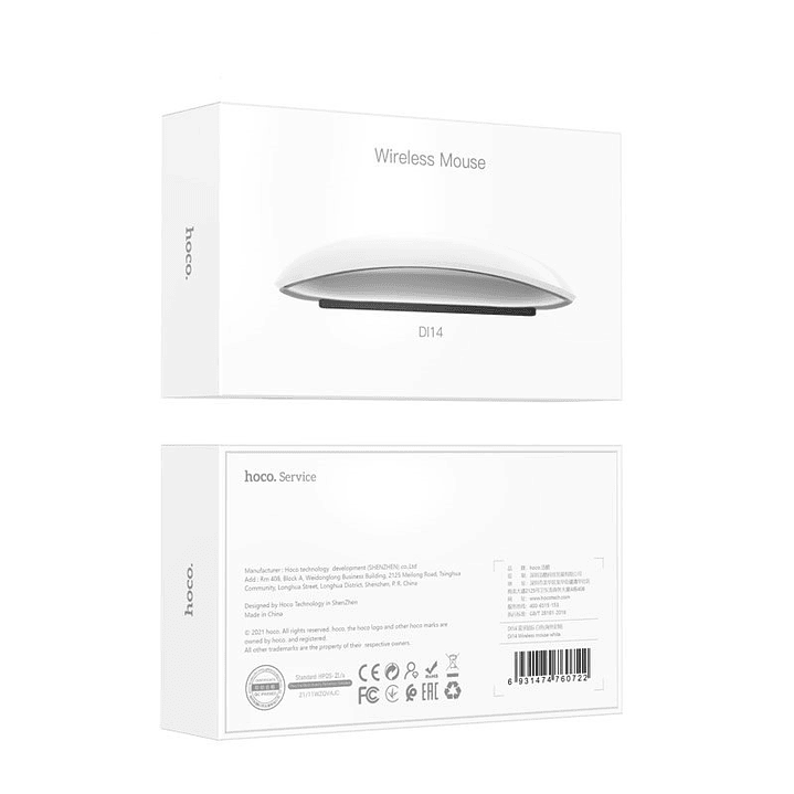 Mouse Inalambrico Hoco DI14 Blanco 2
