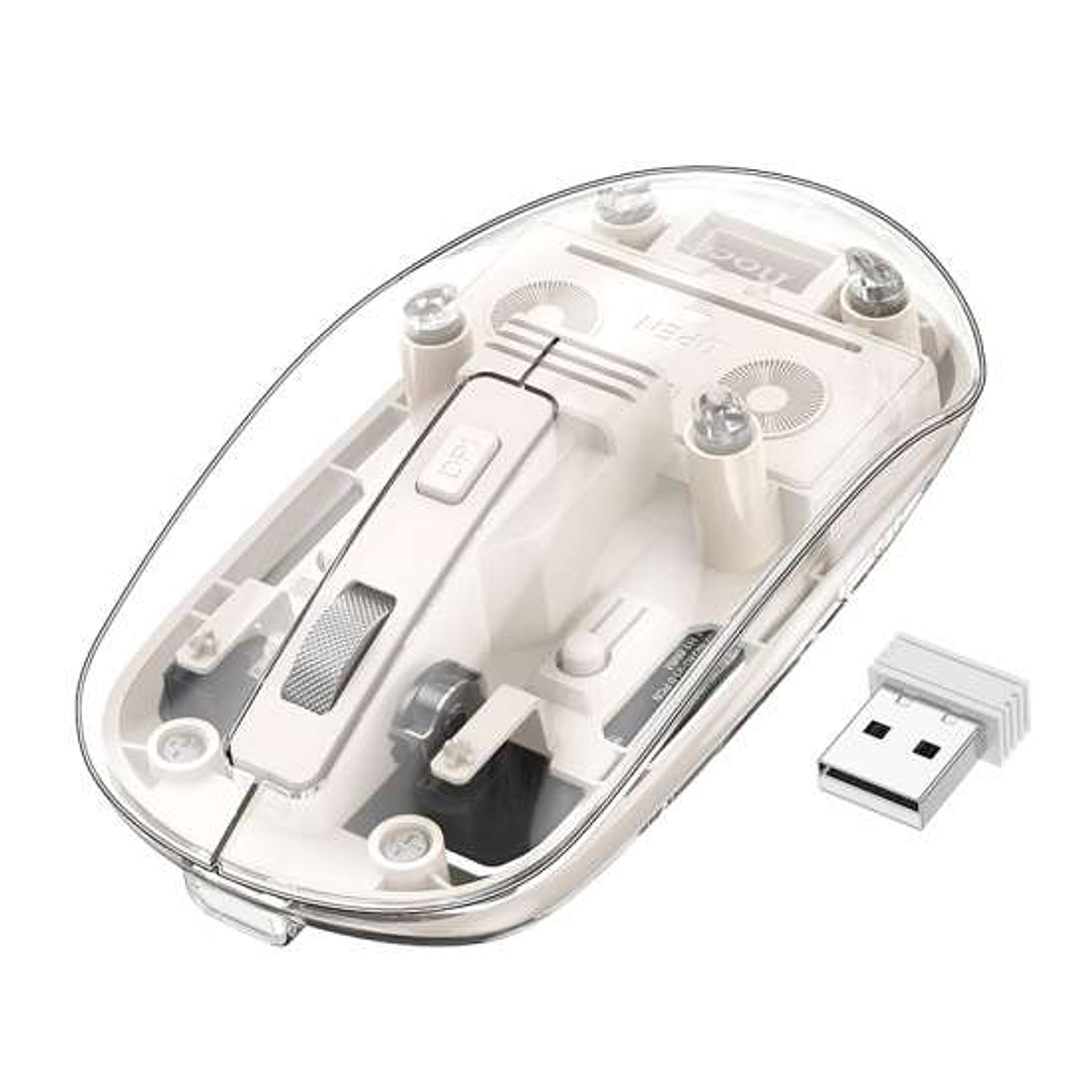 Mouse Hoco GM29 Mysterious dual-mode, Blanco 1