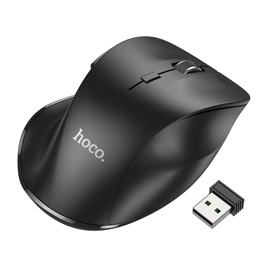 Mouse Inalámbrico Hoco GM24 Mystic six-button dual-mode, negro 4