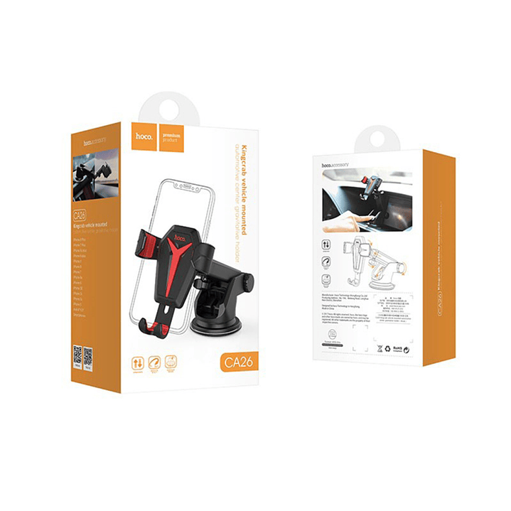 Soporte de Auto Hoco CA26 Kingcrab Negro 5