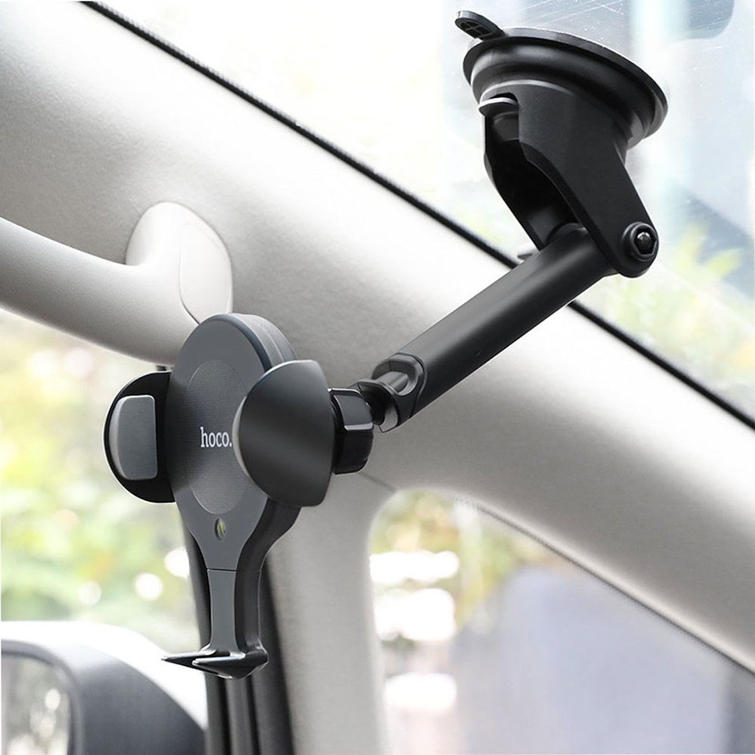 Soporte para Auto Hoco CA60 con Carga Inalambrica Negro 5