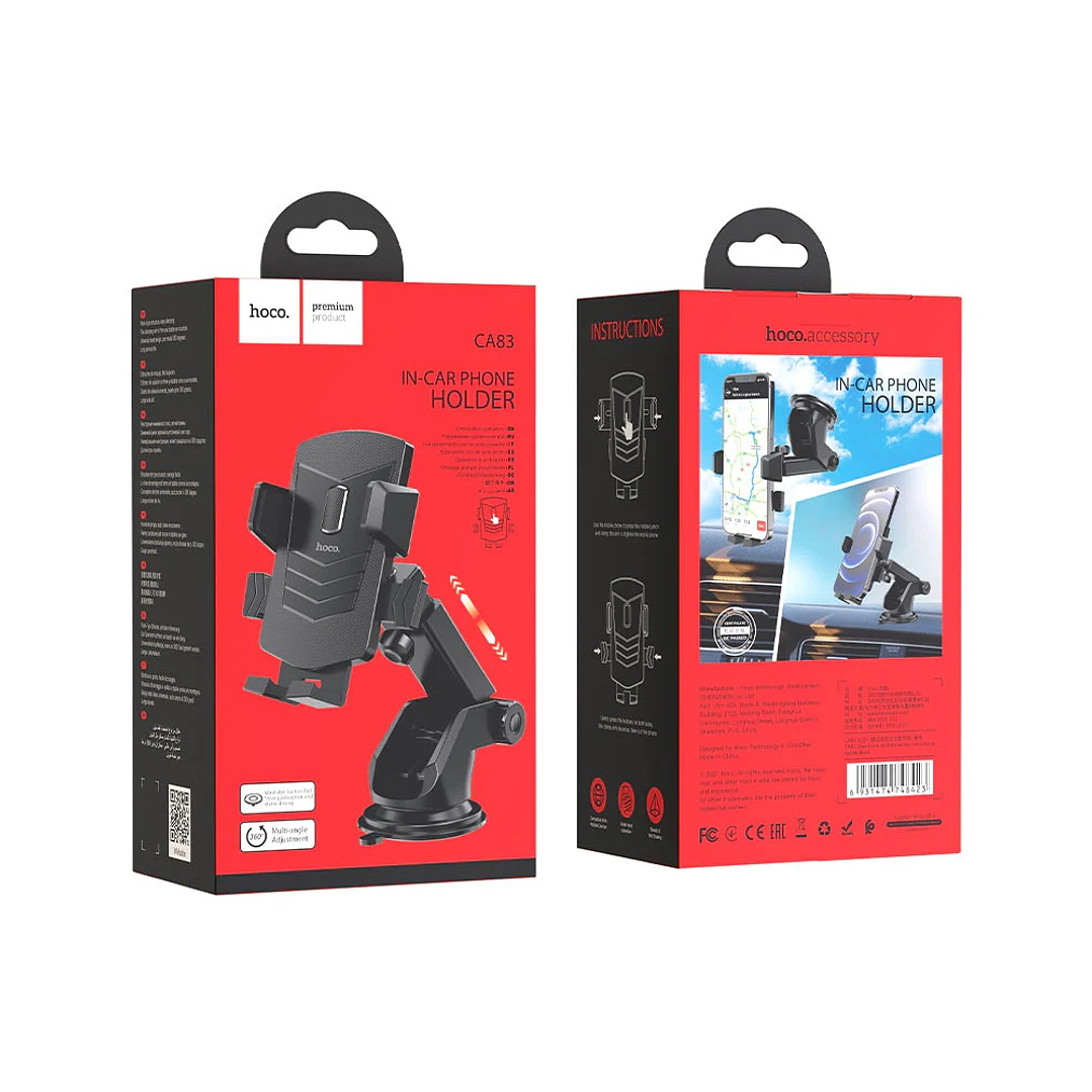 Soporte para Auto Hoco Ca83 David Negro para tablero 3