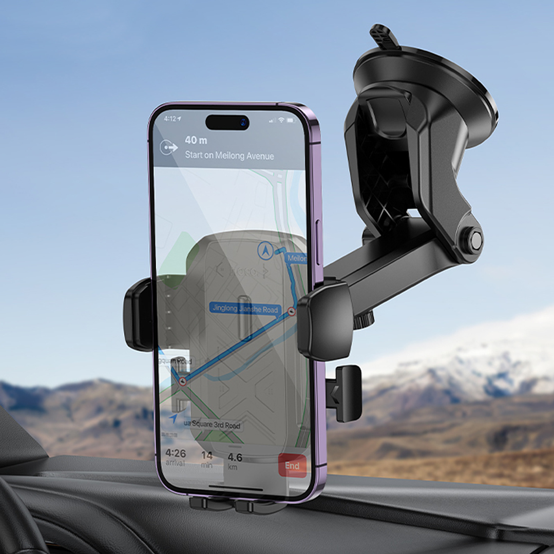 Soporte Auto Hoco H65 Gamble Negro 5