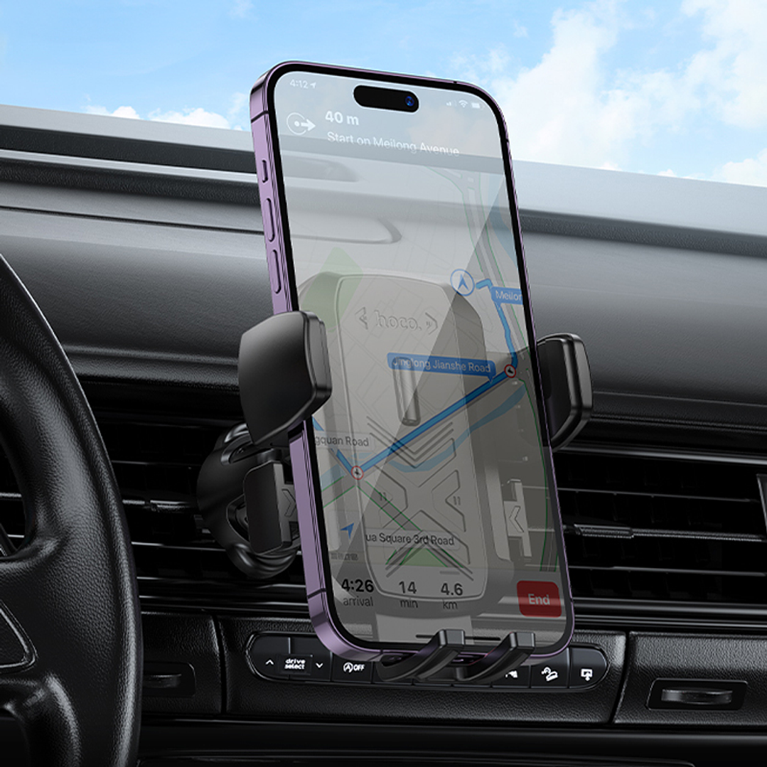 Soporte Auto Hoco H64 Gamble Negro 4