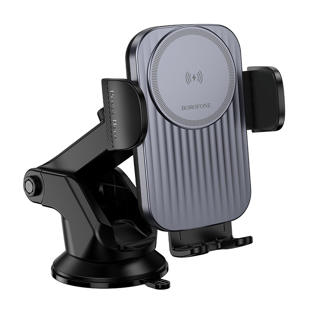 Soporte Auto Borofone BH222 Carga Inalambrica Negro 5