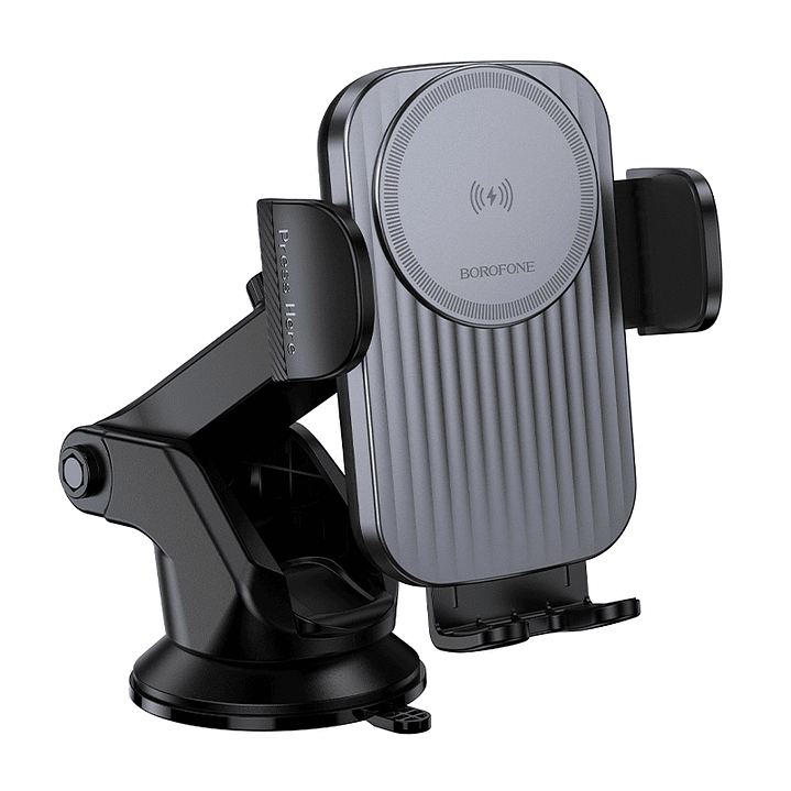 Soporte Auto Borofone BH222 Carga Inalambrica Negro 5