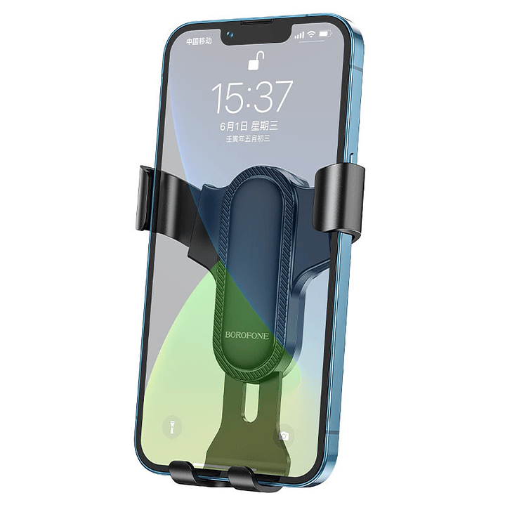 Soporte de Auto Borofone  BH74 Rock Gravity Negro 4