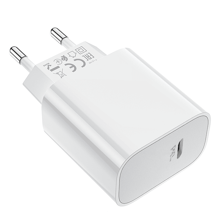Cargador Casa Hoco DC67 PD20W Blanco SEC 3