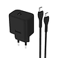 Cargador Casa Hoco DC67 PD20W Cable Tipo C a Tipo C Negro, SEC - Miniatura 1