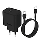 Cargador Casa Hoco DC67 PD20W Cable Tipo C a Tipo C Negro, SEC - Miniatura 3
