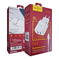 Cargador Hoco N4 Aspiring Tipo C Doble Puerto Blanco - Miniatura 2