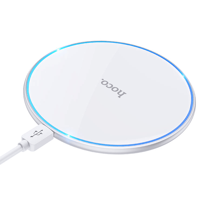 Cargador Inalambrico Hoco CW6 Pro Easy 15W Blanco 3