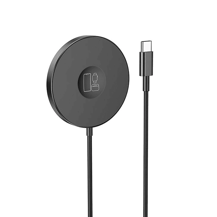 Cargador Inalambrico Hoco Cw41 Delight 3 En 1 15W Negro 1