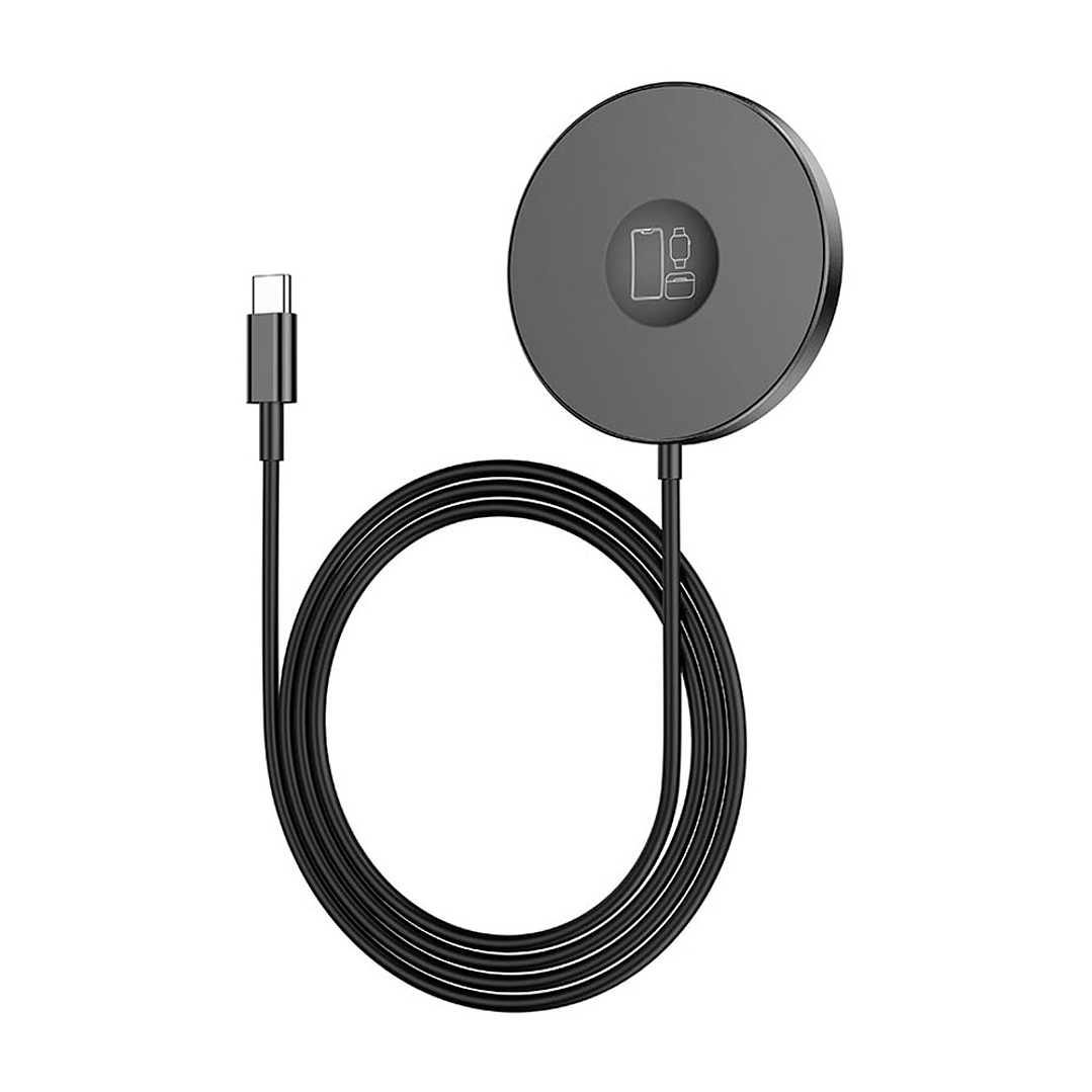 Cargador Inalambrico Hoco Cw41 Delight 3 En 1 15W Negro 3