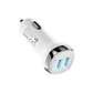 Cargador de Auto Hoco Z40 Dual USB Blanco - Miniatura 3