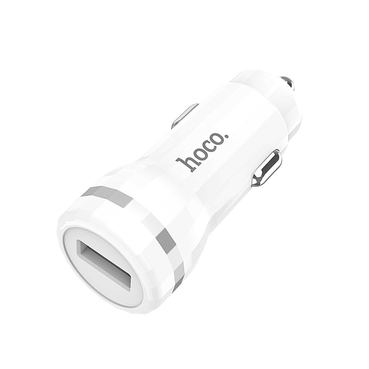 Cargador de Auto Hoco Z27A Staunch QC3.0 Blanco 1