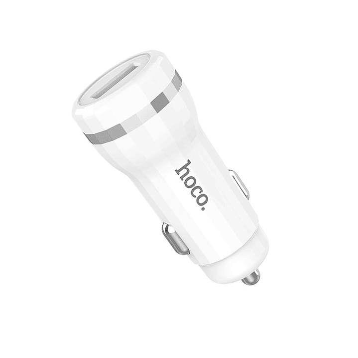 Cargador de Auto Hoco Z27A Staunch QC3.0 Blanco 2