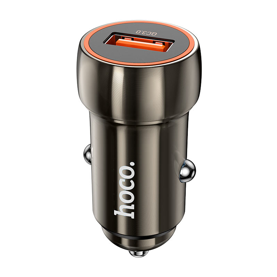 Cargador Auto Hoco Z46 QC3.0 Gris 2