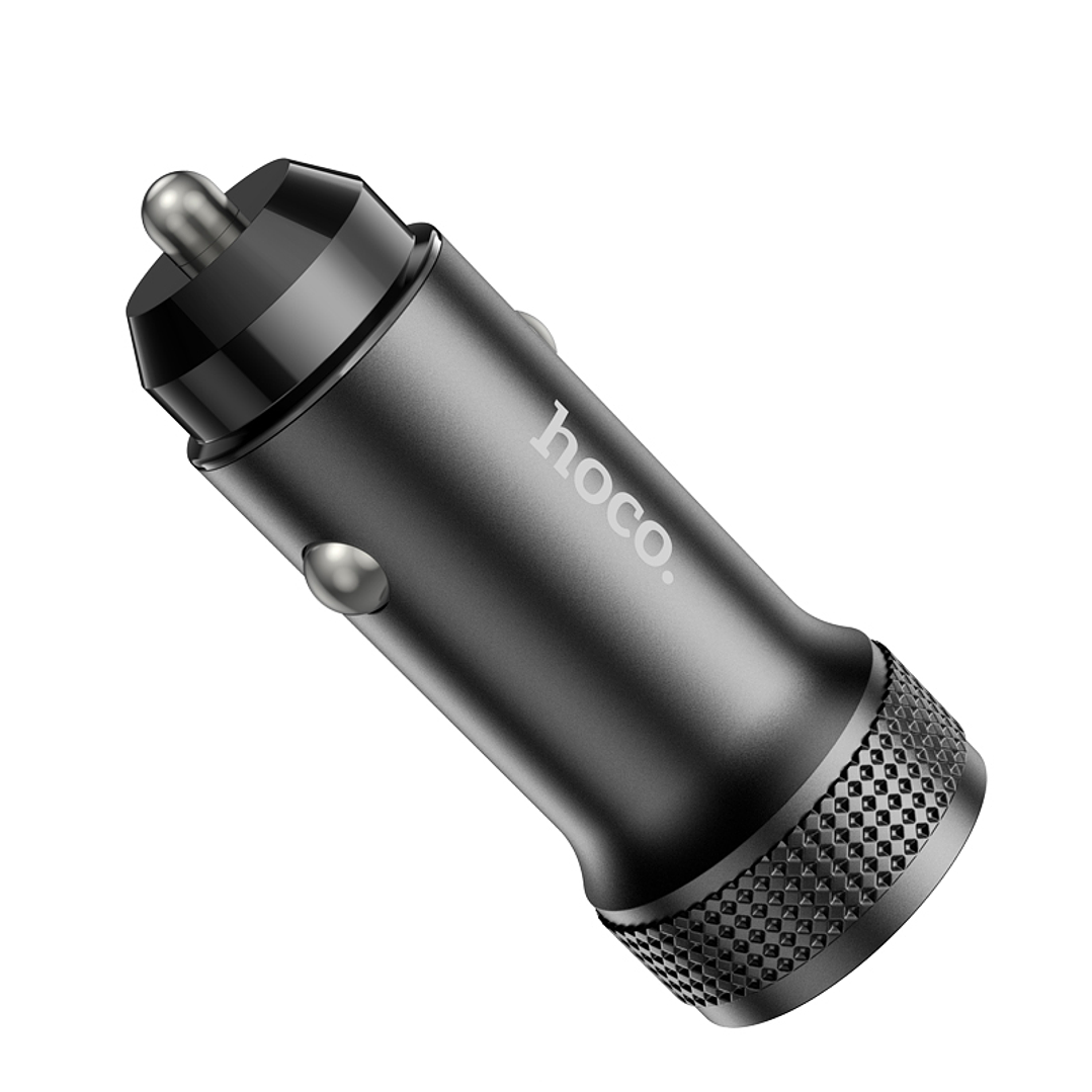 Cargador para Auto Hoco Z49B Level PD38W Tipo C+ USB A Negro 3