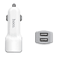 Cargador para Auto Hoco Z23 Dual USB Blanco - Miniatura 3