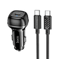 Cargador Auto Hoco Z58 Rank PD30W Cable C a C negro - Miniatura 5