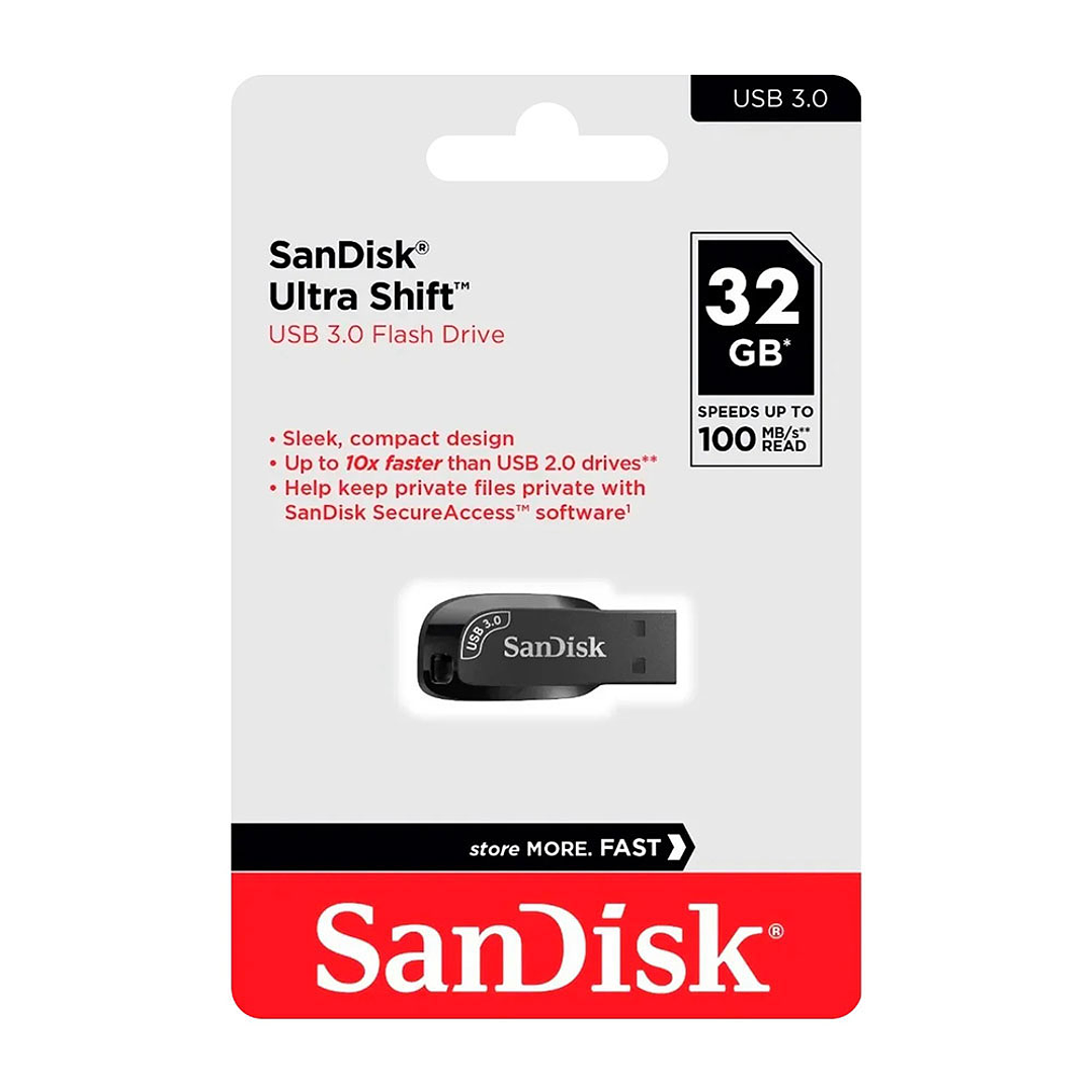 Pendrive Sandisk Ultra Shift 32GB USB 3.0 100MB/s 2