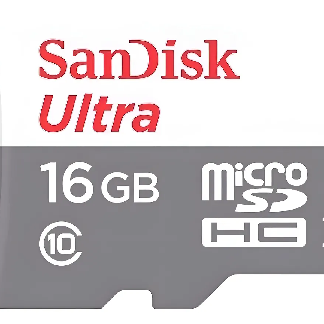 Tarjeta de Memoria Sandisk MicroSD 16GB Clase 10 80Mbps 1
