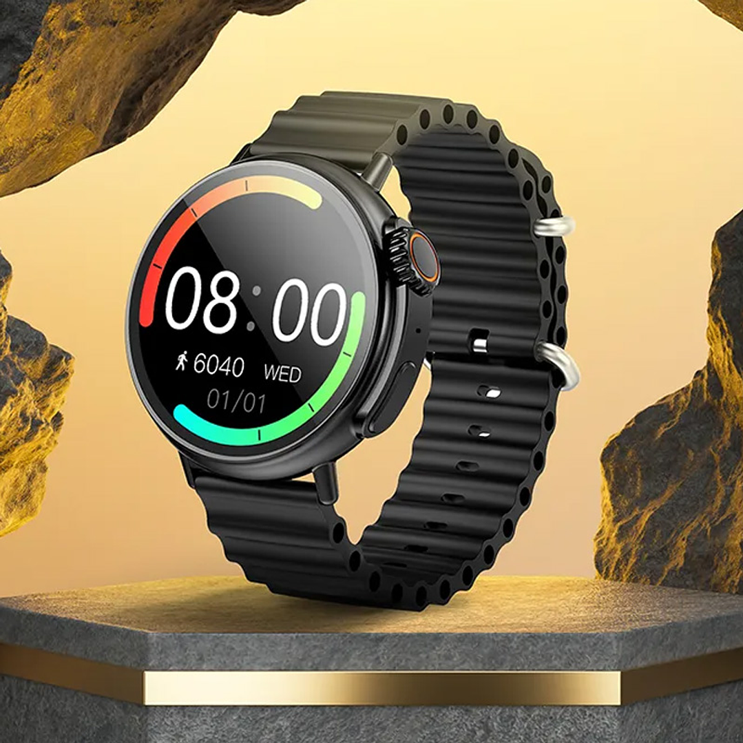 Reloj Inteligente Hoco Y18 Smartwatch Bluetooth Negro 4