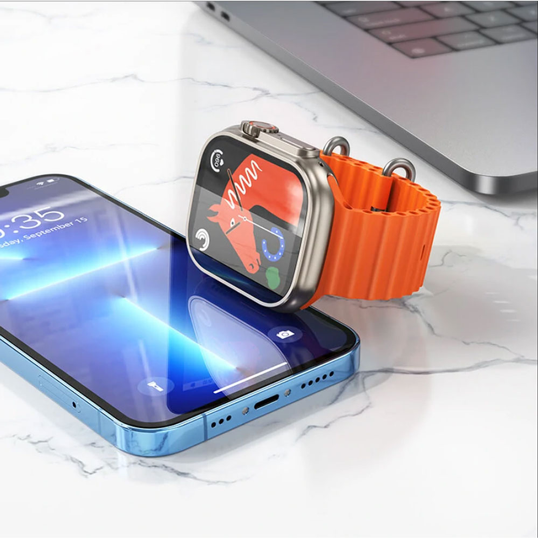 Reloj inteligente Hoco Y12 Ultra Smartwatch Bluetooth oro 4