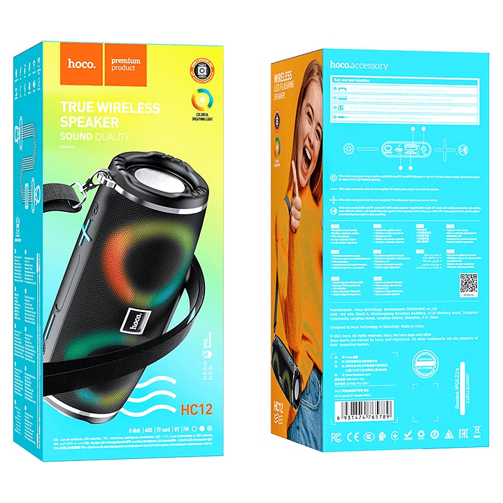 Parlante Hoco HC12 Sports Negro 2