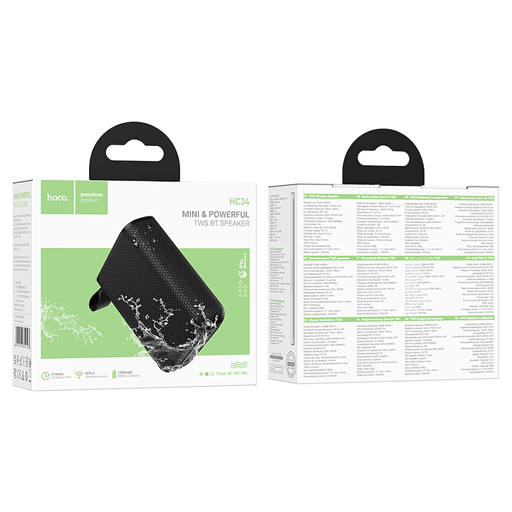 Parlante Hoco HC34 Star negro 2