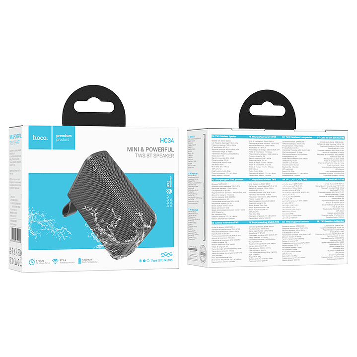 Parlante Hoco HC34 Star gris 2
