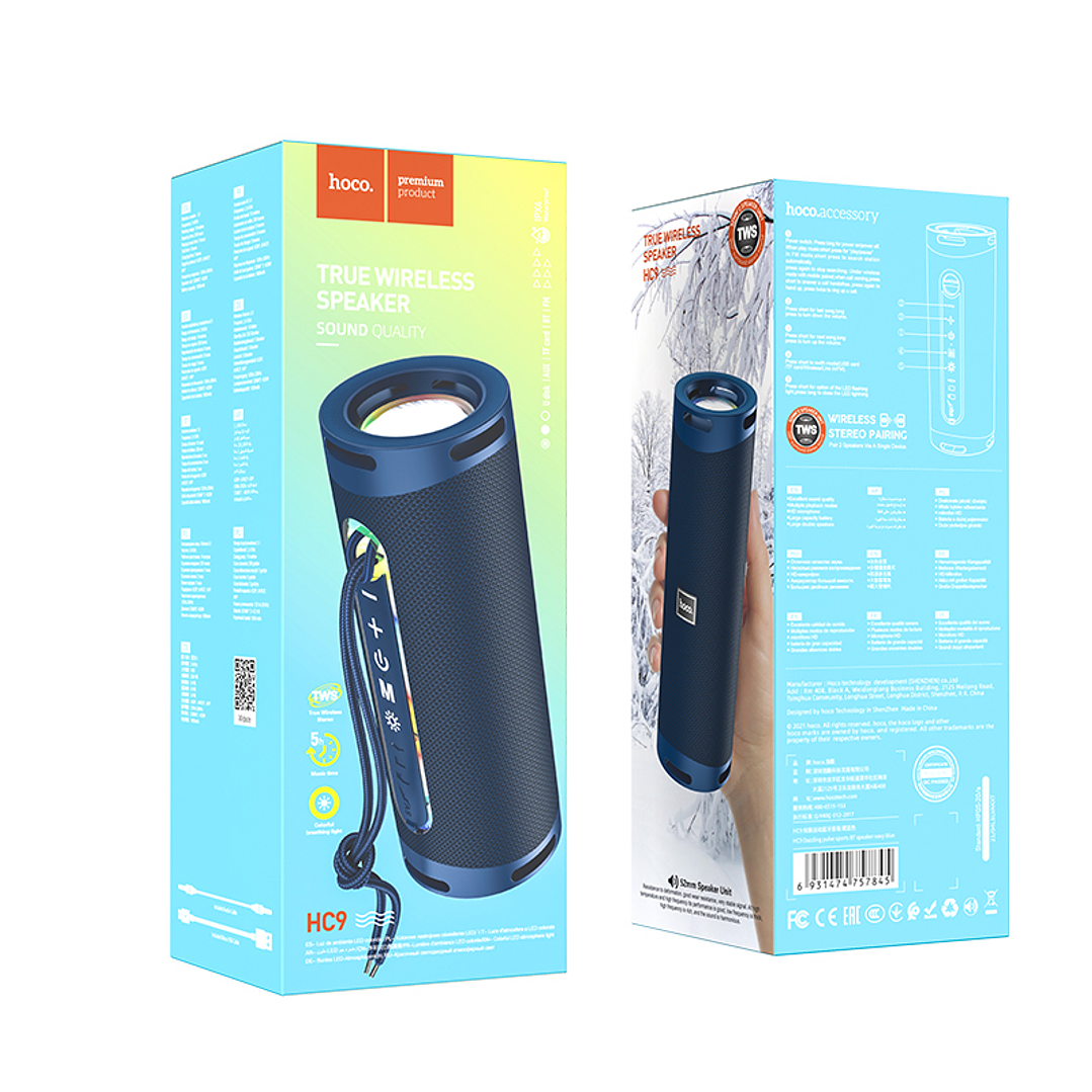 Parlante Hoco HC9 Dazzling Azul 5Wx2 2
