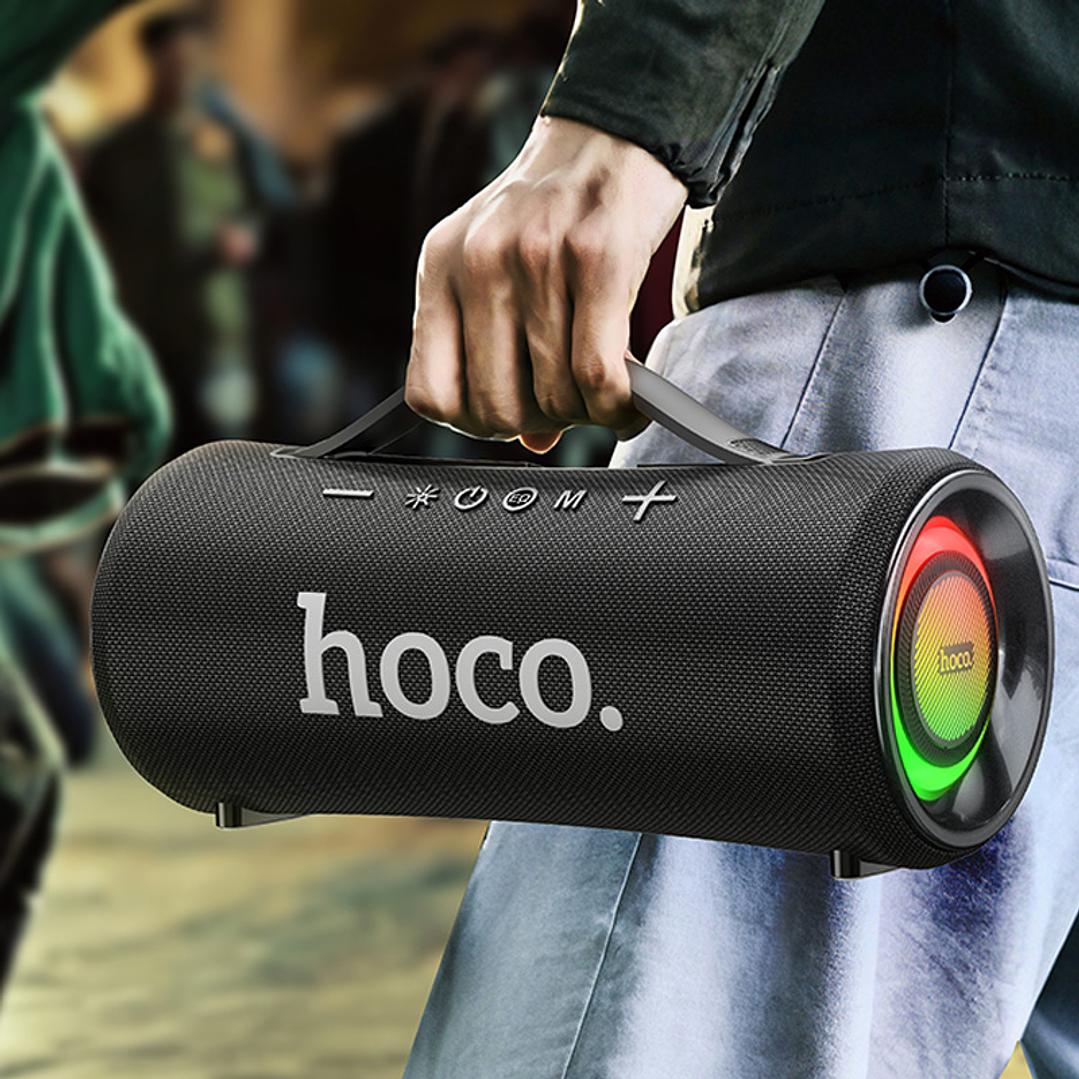 Parlante BT Hoco HA10 Oleada Negro 20Wx2 6