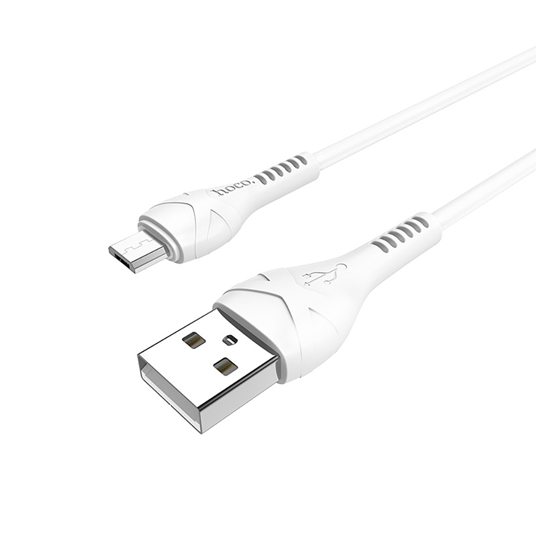 Cable Hoco X37 Cool USB A MicroUSB 1m 2.4A Blanco 1