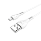 Cable Hoco X37 Cool USB A MicroUSB 1m 2.4A Blanco - Miniatura 1