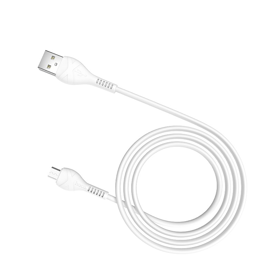 Cable Hoco X37 Cool USB A MicroUSB 1m 2.4A Blanco 3